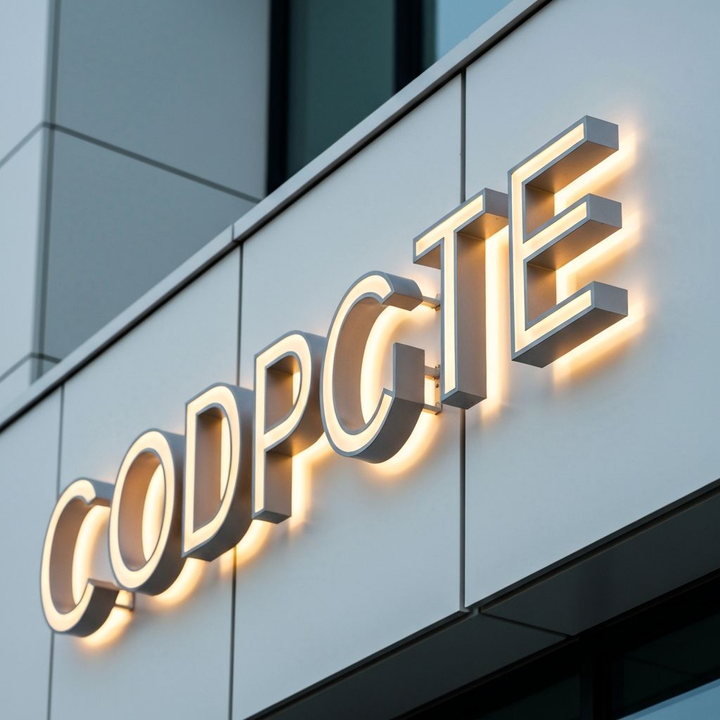 Custom illuminated 3D lettering signage manufactured by Bentleigh Group